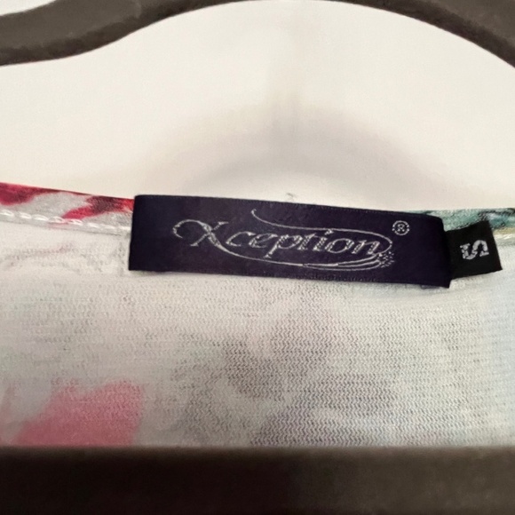 [10/M] Women’s Long Tunic floral long sleeve top, blouse, floral pink white - Picture 7 of 15